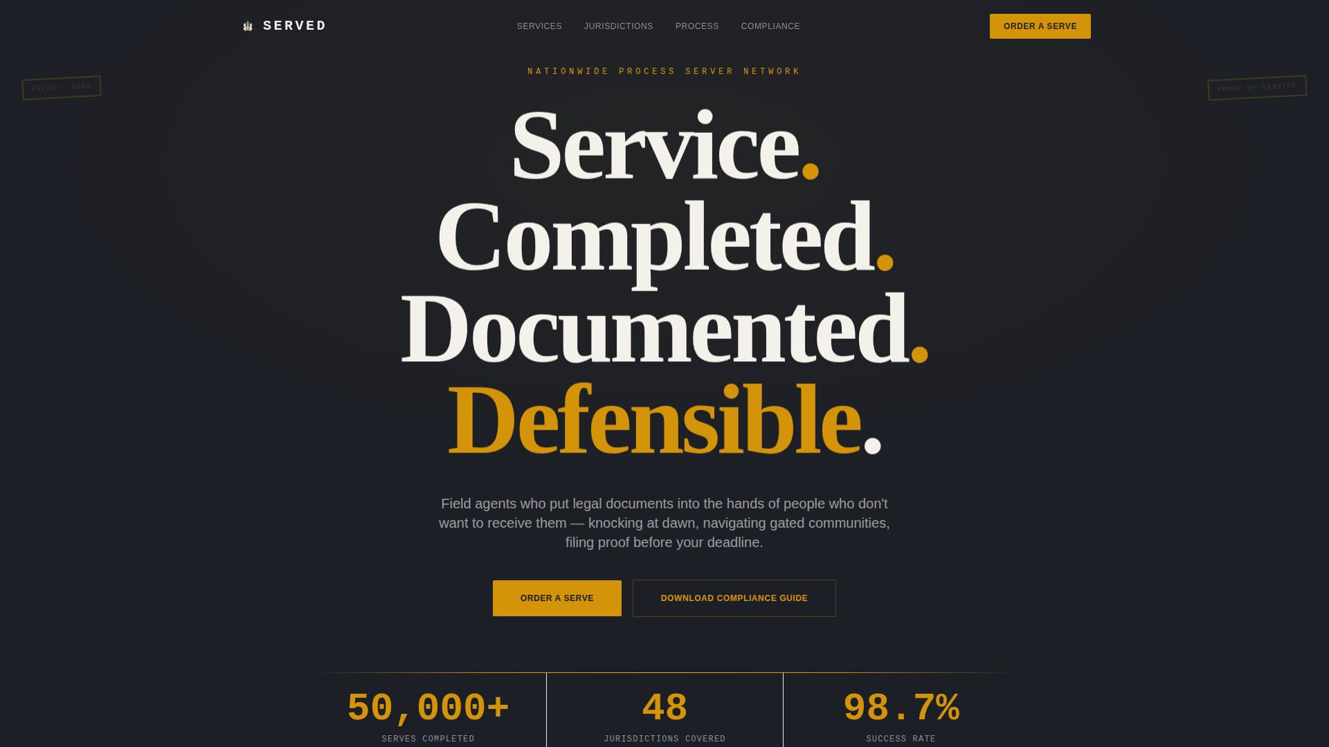 Deliver — Licensed Legal Service Landing Page Template