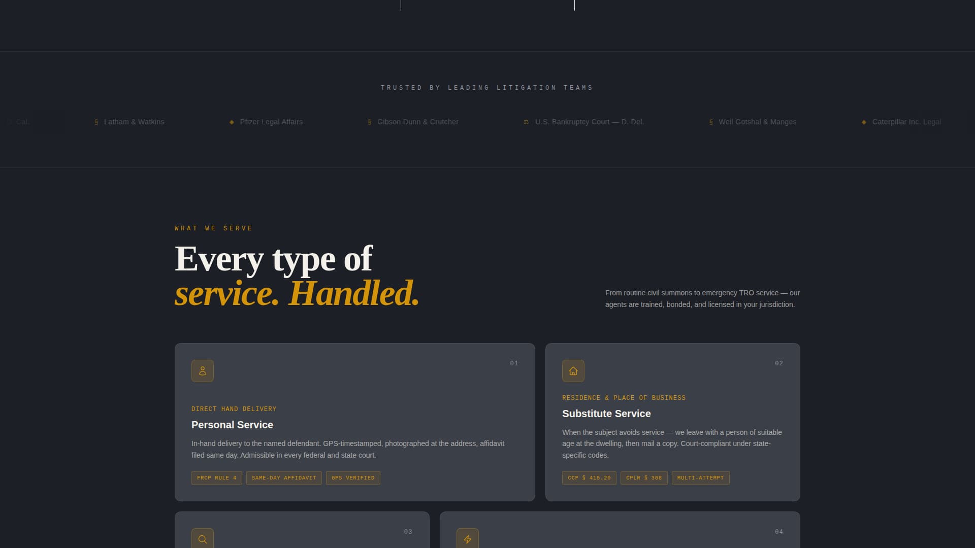 Deliver — Licensed Legal Service Landing Page Template