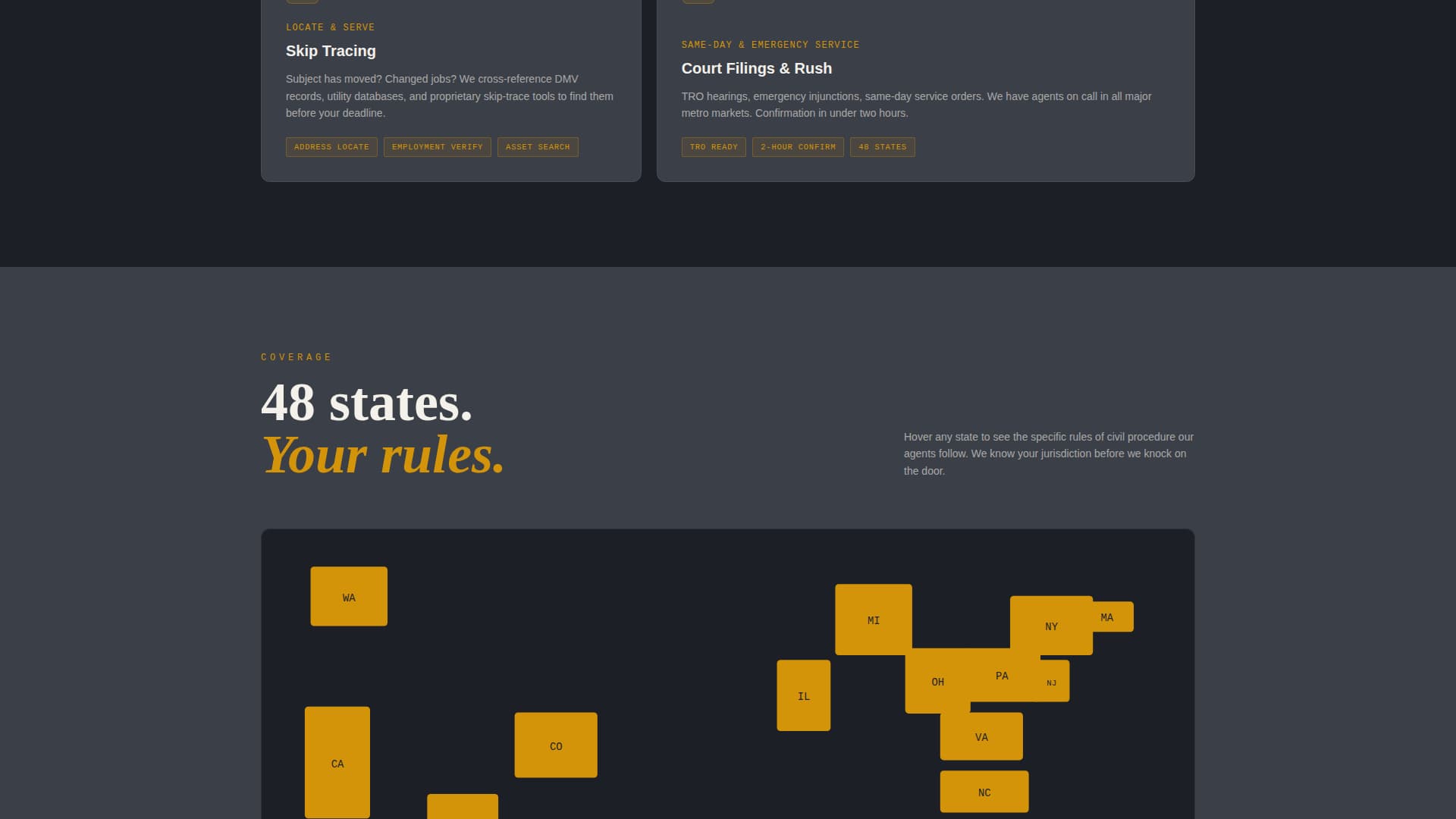 Deliver — Licensed Legal Service Landing Page Template