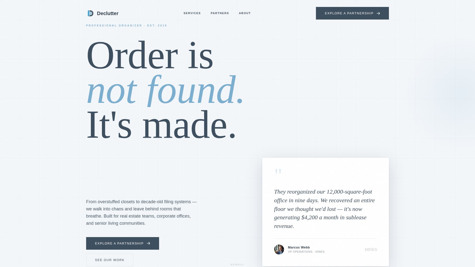Professional Organizer Blog & Content Website Template