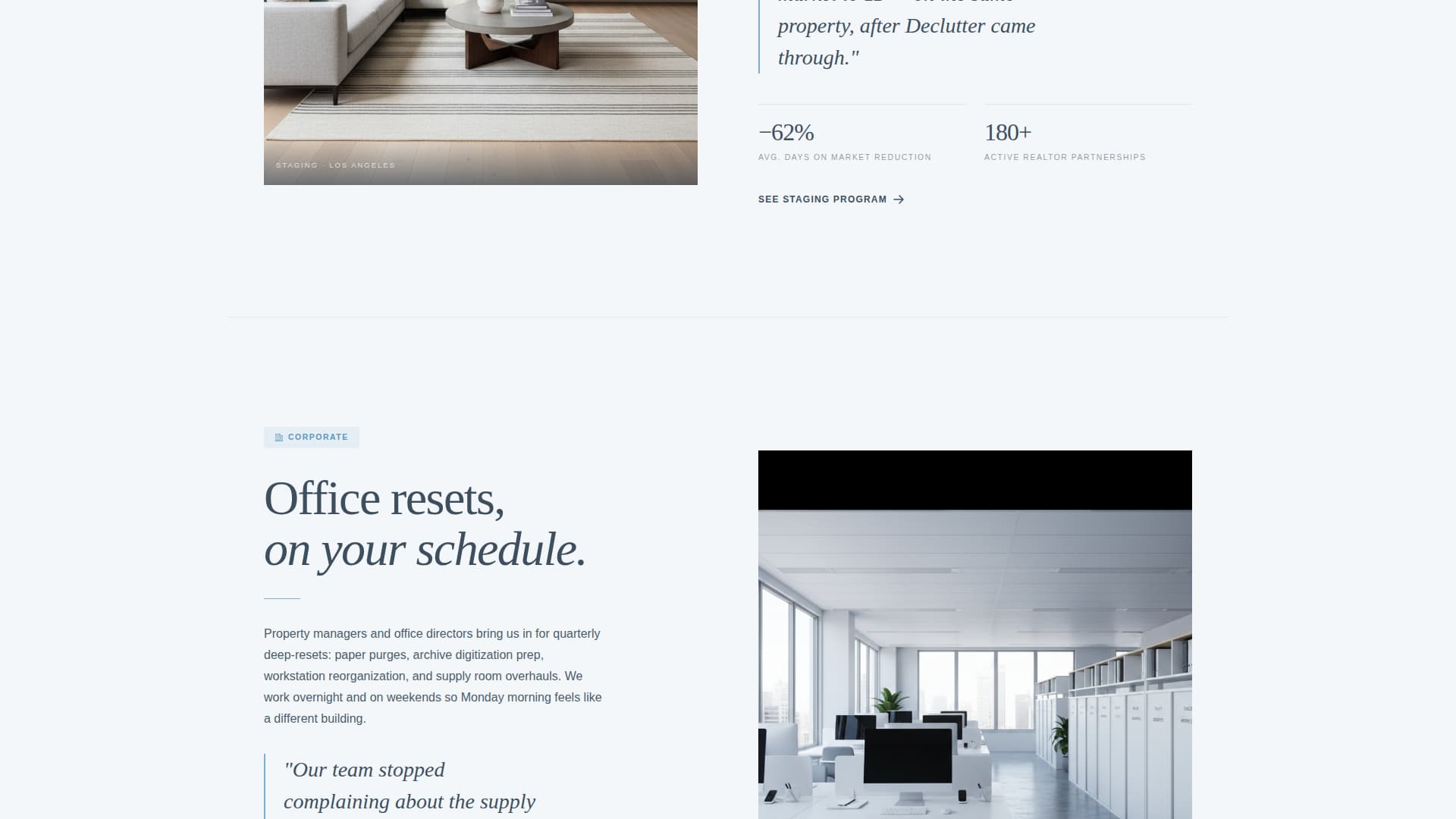 Professional Organizer Blog & Content Website Template