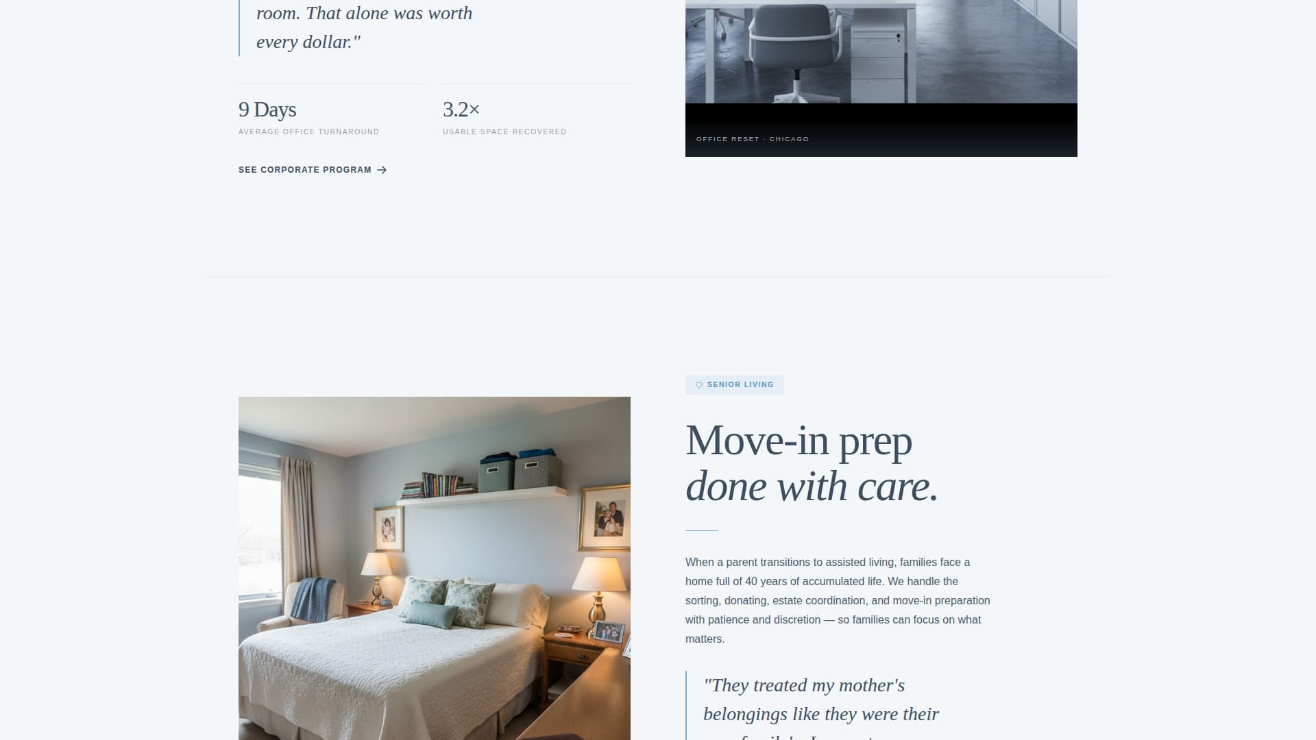 Professional Organizer Blog & Content Website Template