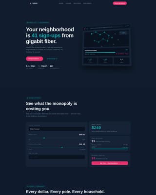 Internet Service Provider Pre-Launch Website Template