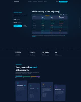 Consumer App & Platform Pricing Website Template