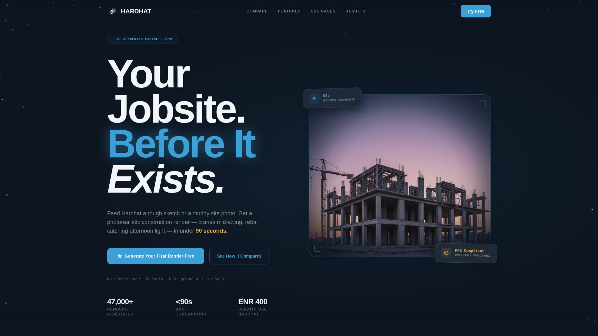 Specialist AI for Construction Comparison Website Template