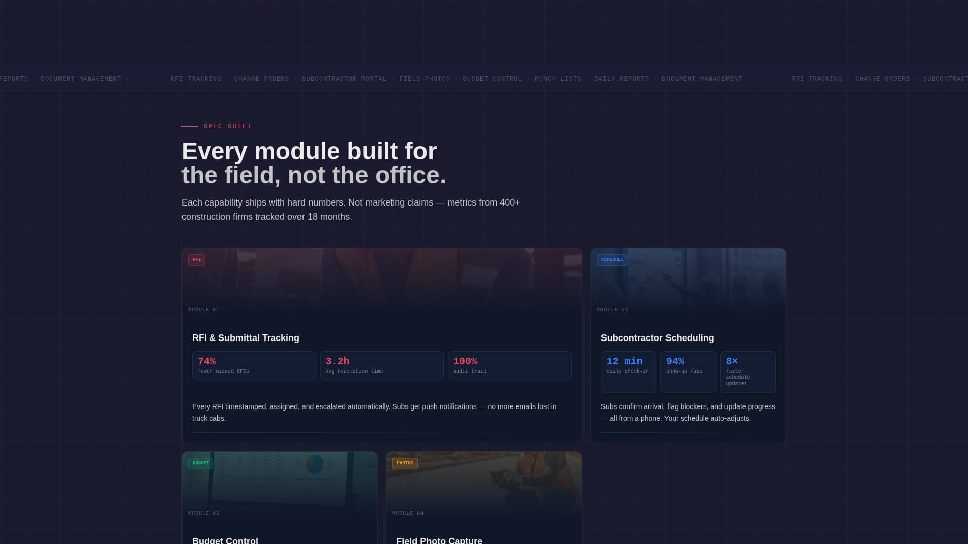 Complete Construction Software & SaaS Comparison Website Template