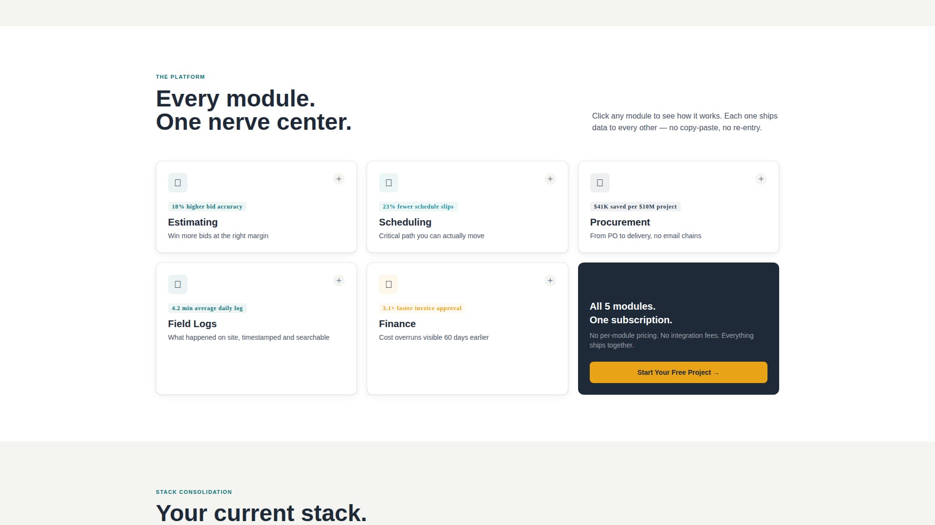 Complete Construction Software & SaaS Professional Website Template