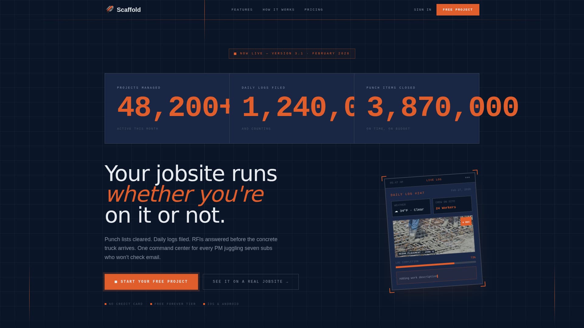 Expert Construction Software & SaaS Professional Website Template