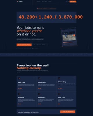 Expert Construction Software & SaaS Professional Website Template