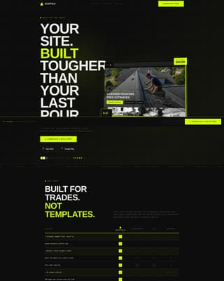 Advanced Construction Software & SaaS Comparison Website Template
