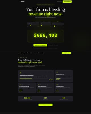 Advanced Consulting Firm Software Cost Estimator Website Template