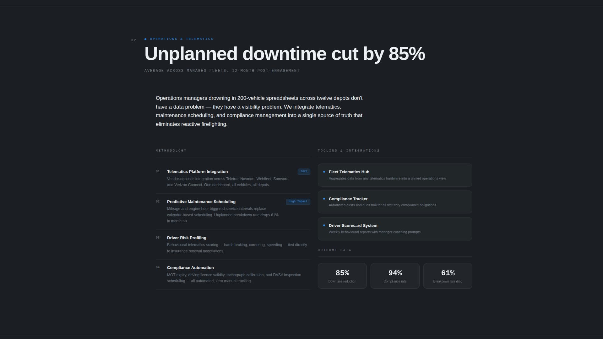 Expert Consulting Firm Software Comparison Website Template