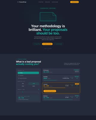 Consulting Firm Software Cost Estimator Website Template