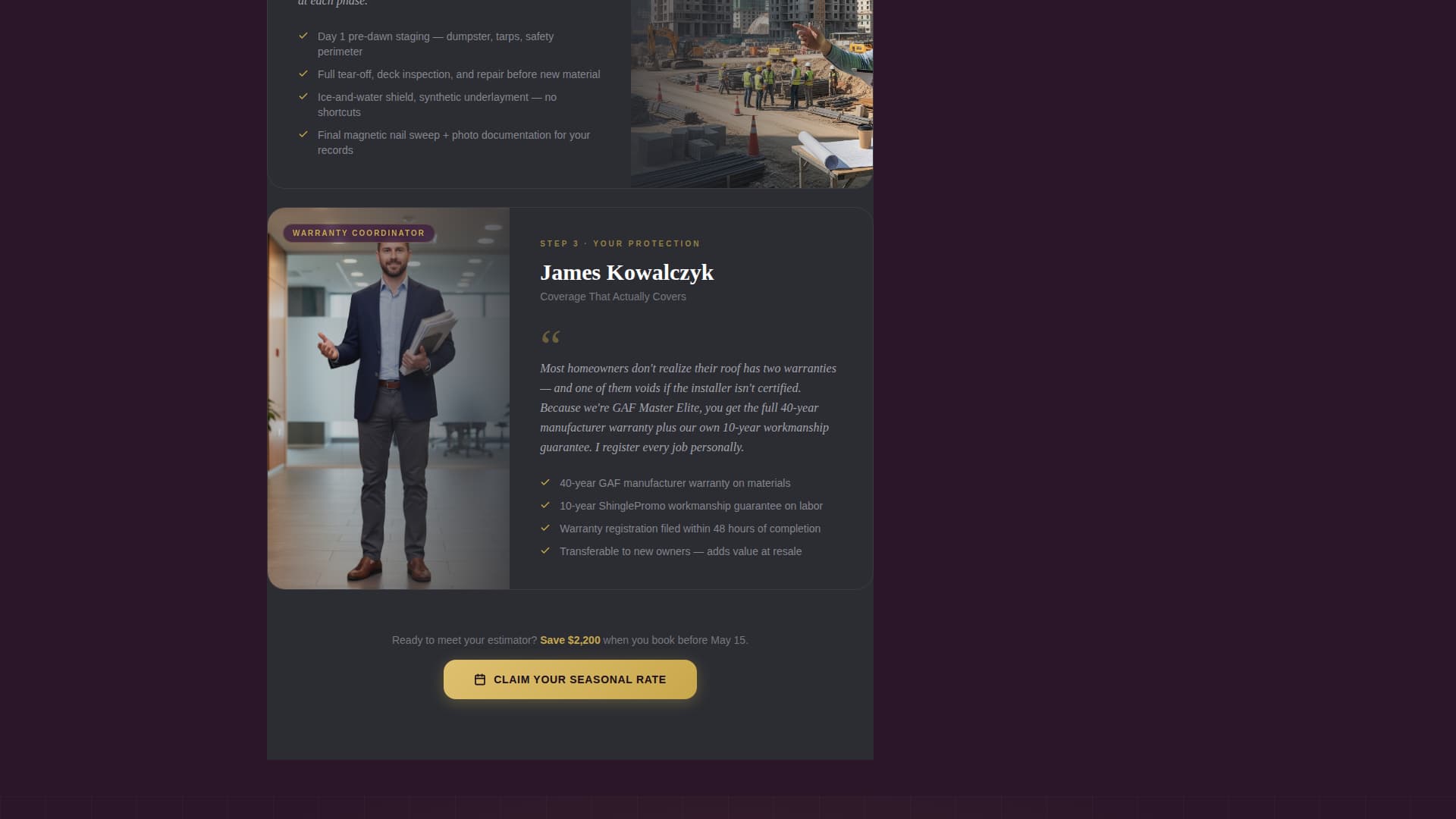 Advanced Roofer Marketing Professional Website Template