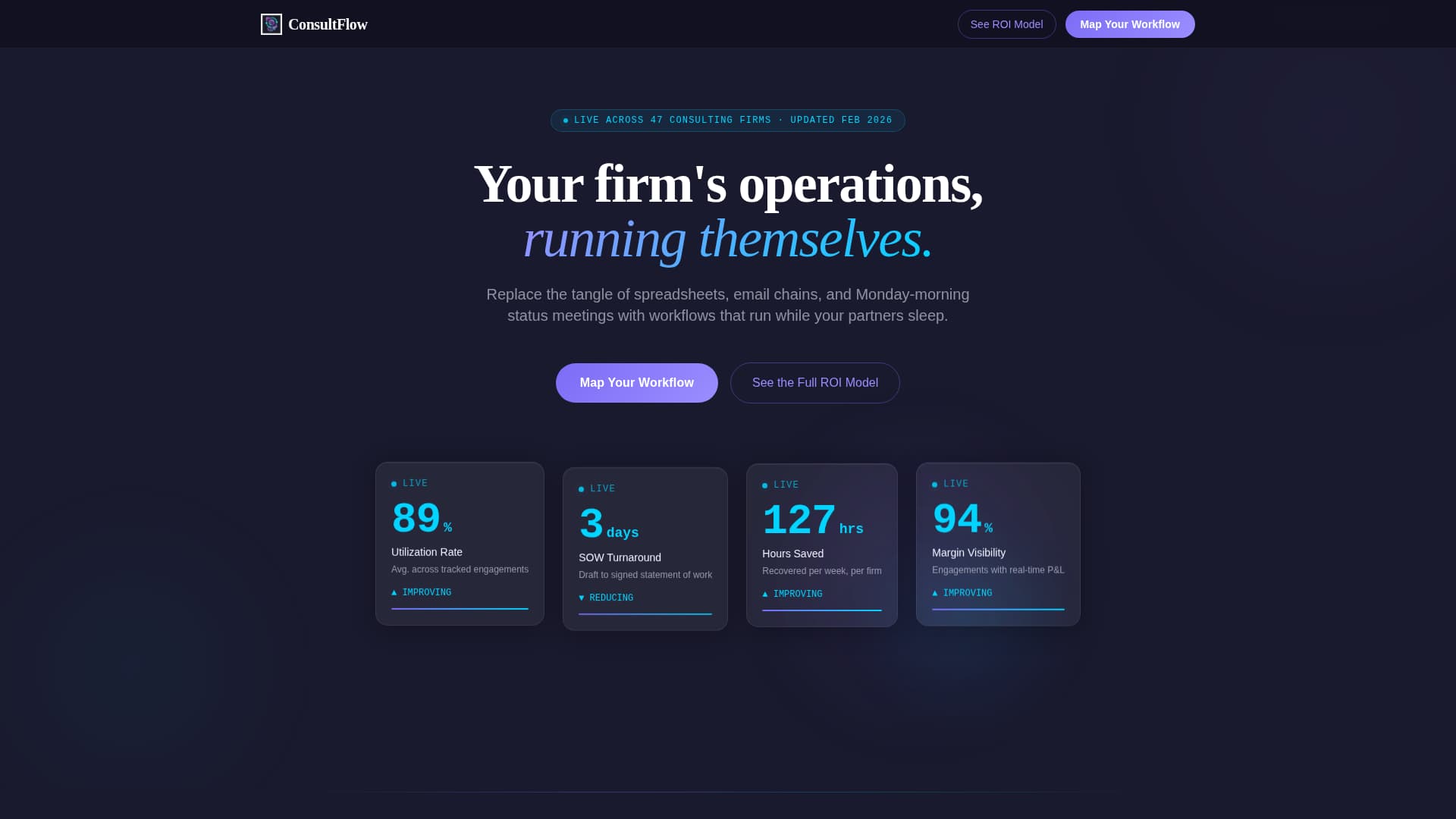 Advanced Consulting Firm Software Pricing & Packages Website Template