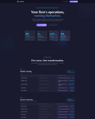 Advanced Consulting Firm Software Pricing & Packages Website Template