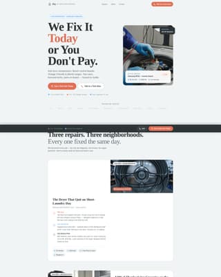 Fix — Dependable Appliance Repair Landing Page Template