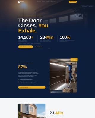 Torque - Trusted Garagedoor Landing Page Template