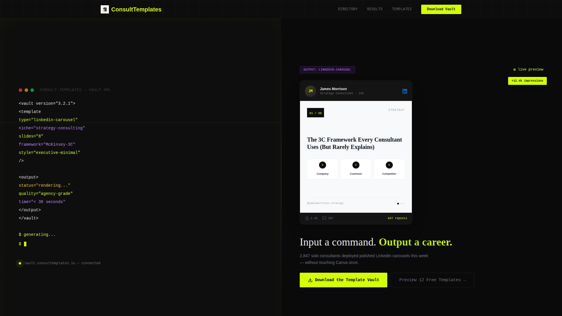 Specialist Consulting Digital Presence Provider Directory Website Template