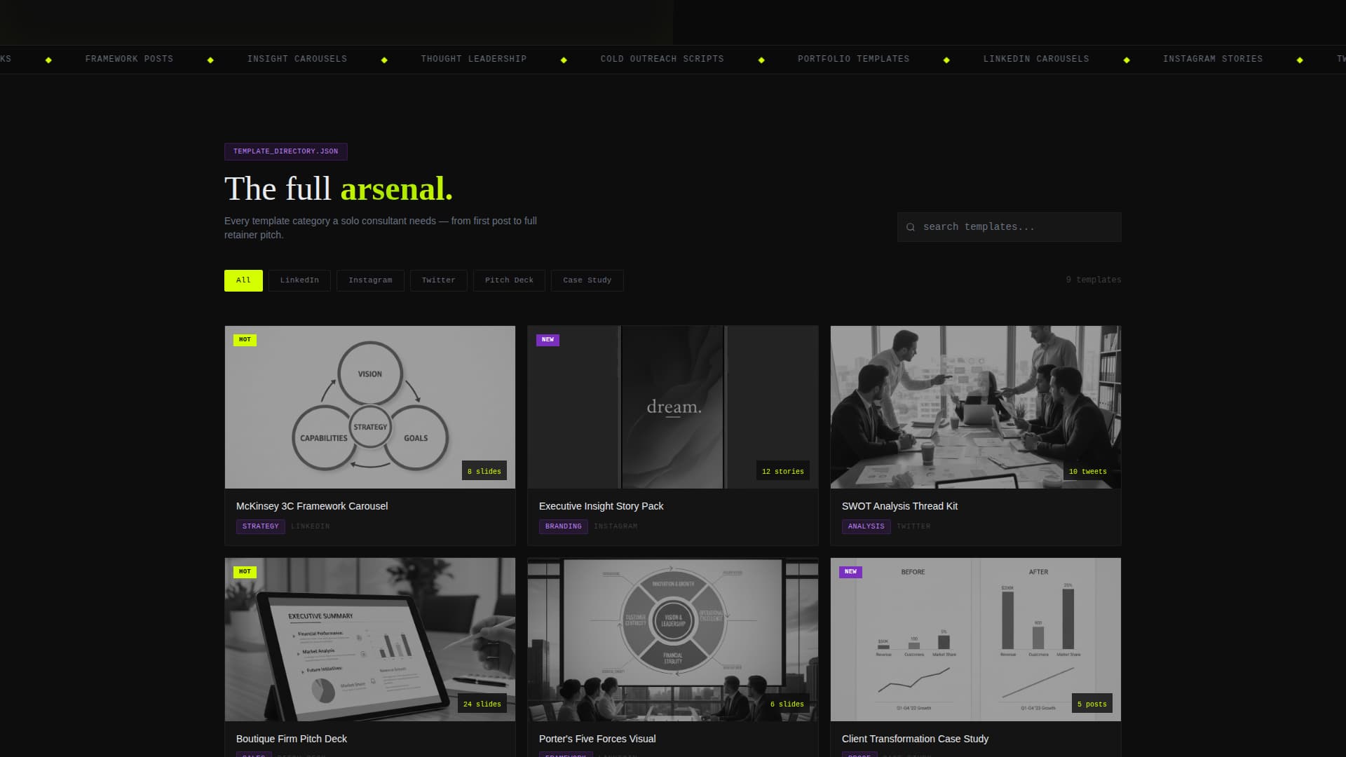 Specialist Consulting Digital Presence Provider Directory Website Template