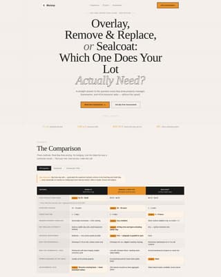 Pavement — Expert Asphalt Paving Landing Page Template