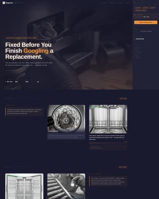 Diagnose - Rapid Appliancerepair Landing Page Template
