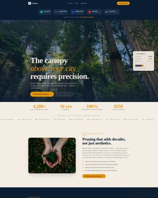 Trim — Licensed Tree Care Landing Page Template