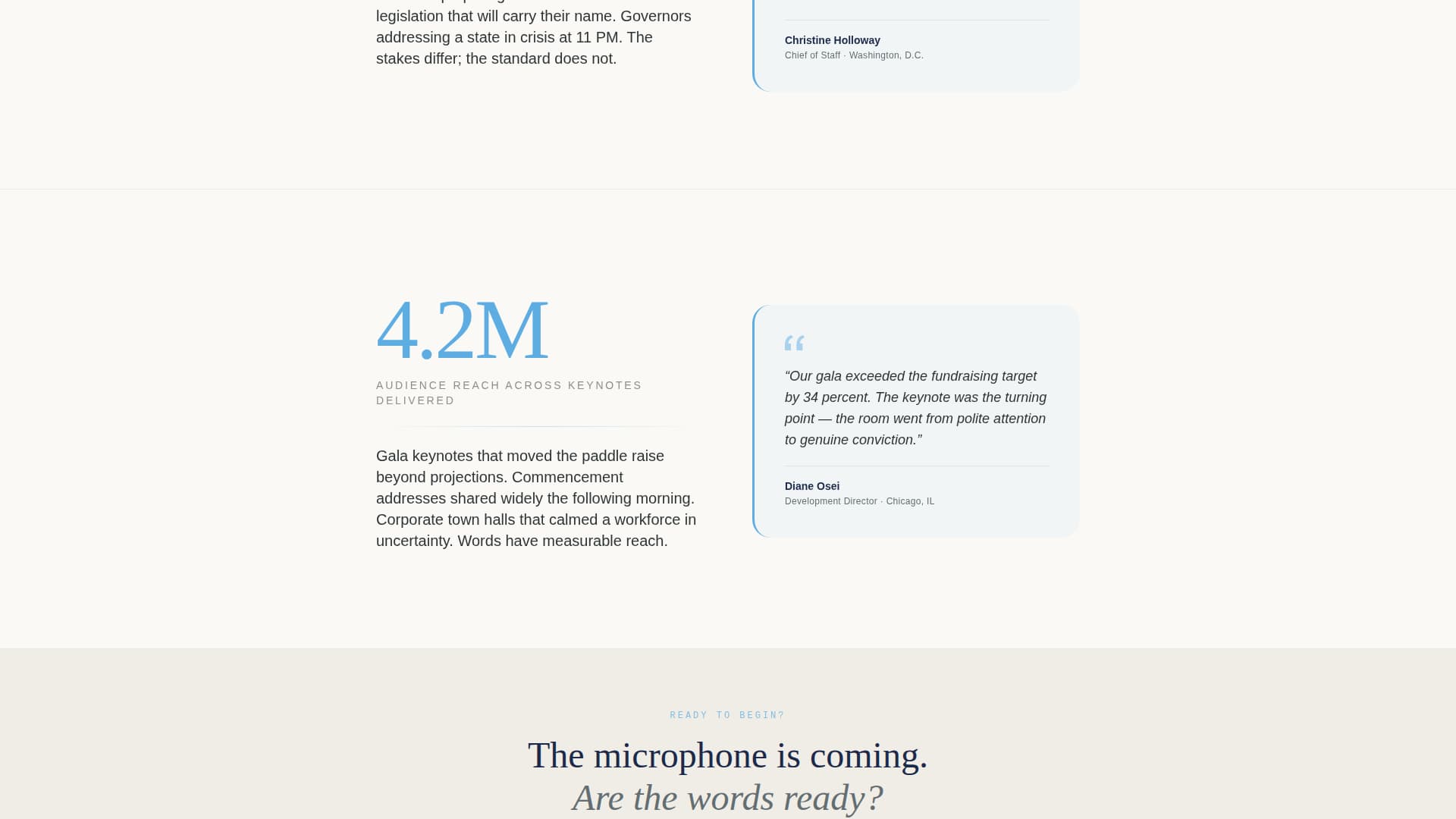 Speechwriter Professional Website Template