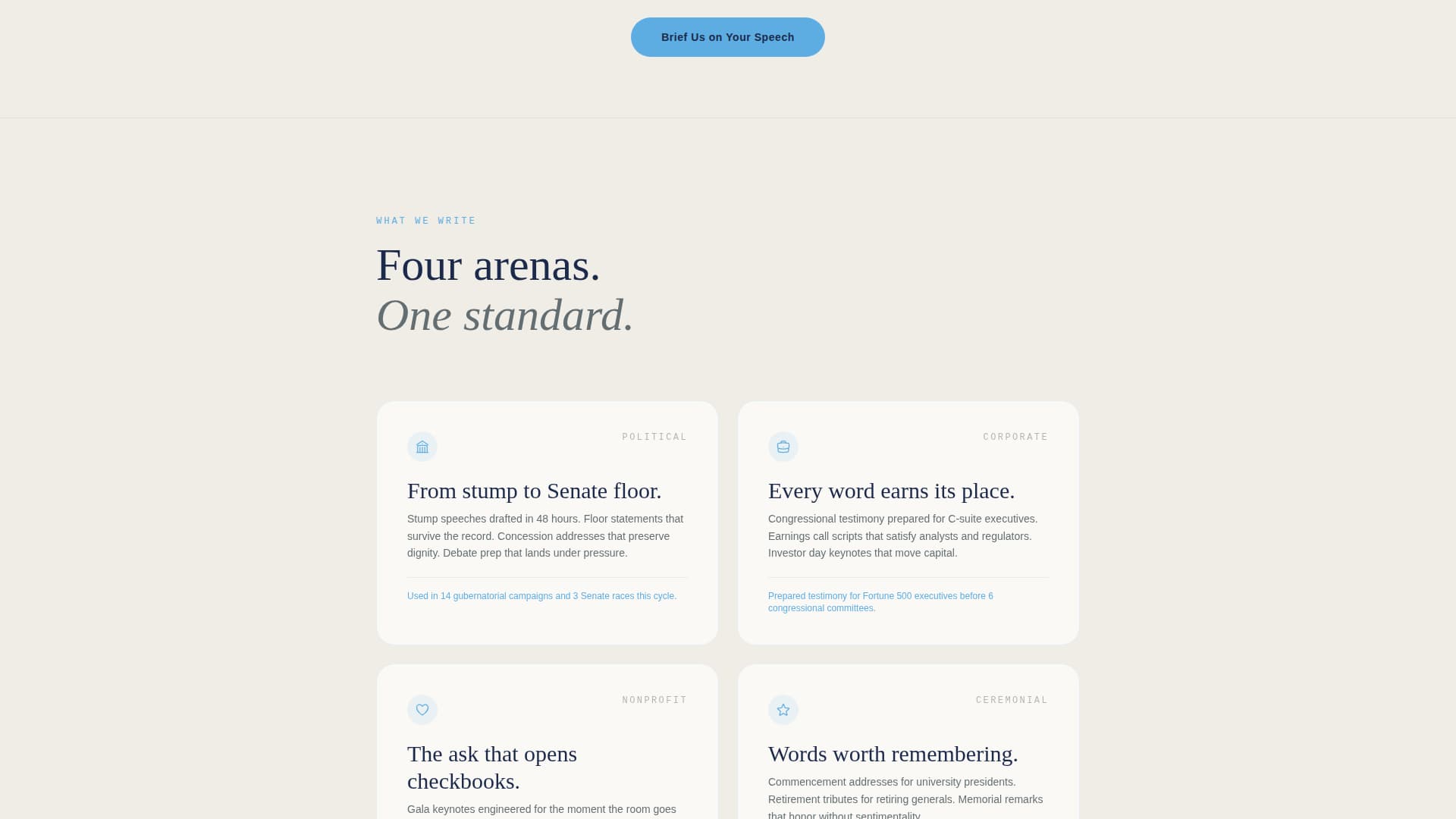 Speechwriter Professional Website Template