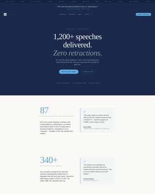 Speechwriter Professional Website Template