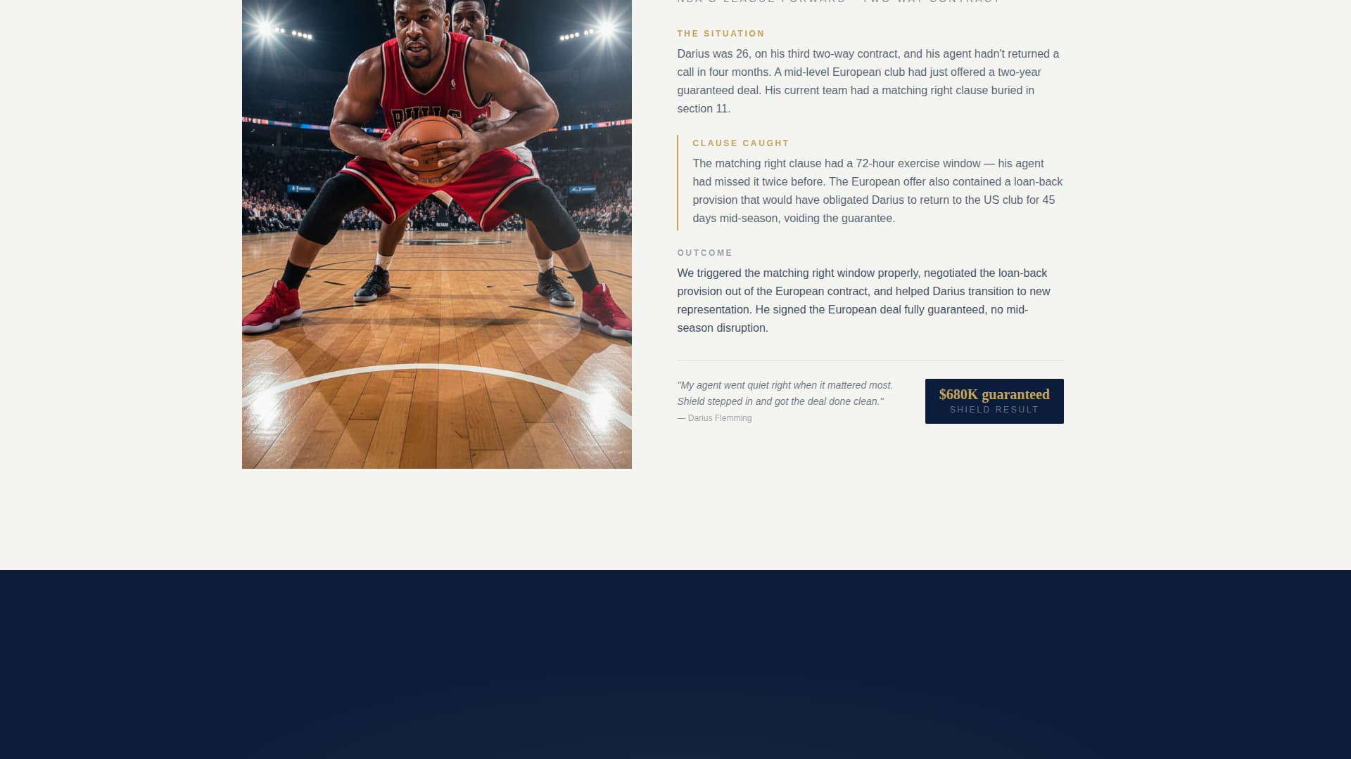 Shield - Authoritative Sportsconsulting Landing Page Template