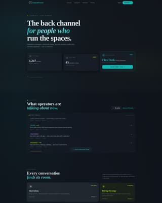 Coworking Digital Presence Professional Website Template