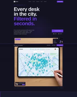 Coworking Digital Presence Provider Directory Website Template