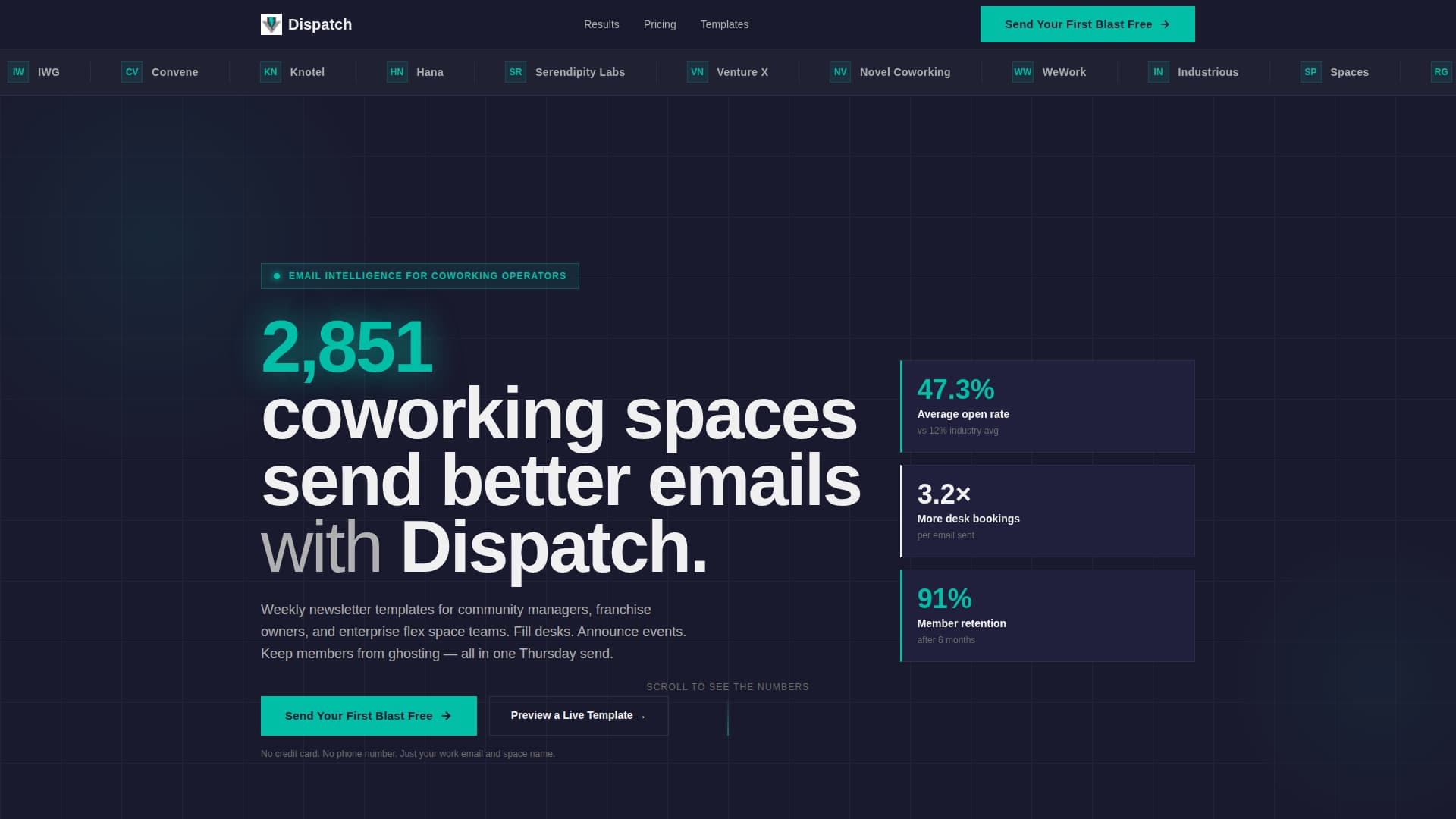 Specialist Coworking Digital Presence Comparison Website Template