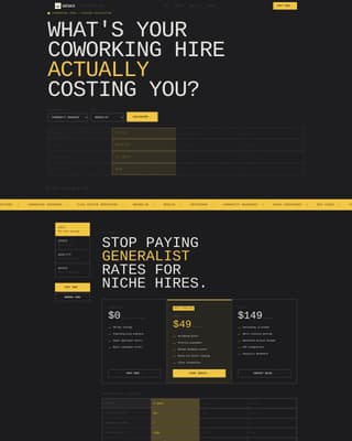 Coworking Digital Presence Careers & Recruitment Website Template
