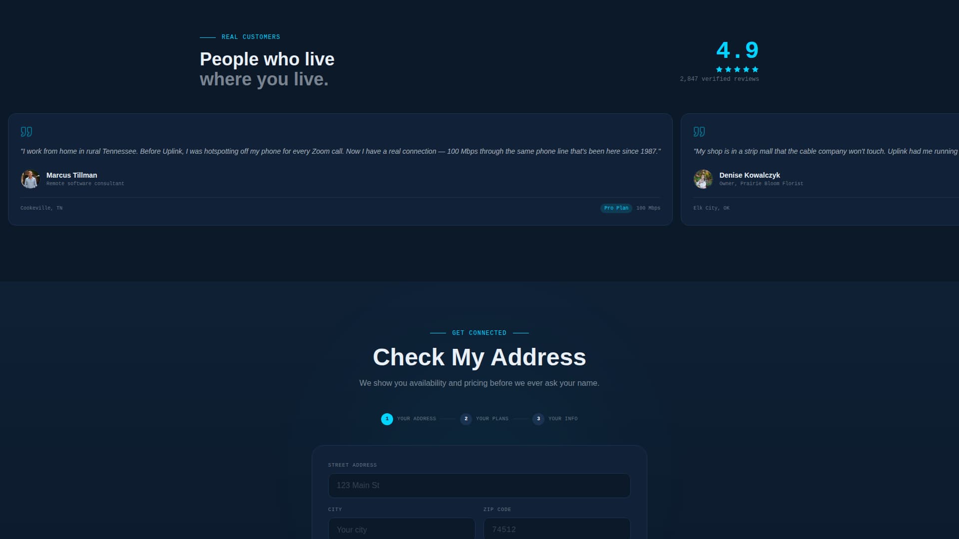 Specialist Internet Service Provider Pricing & Packages Website Template