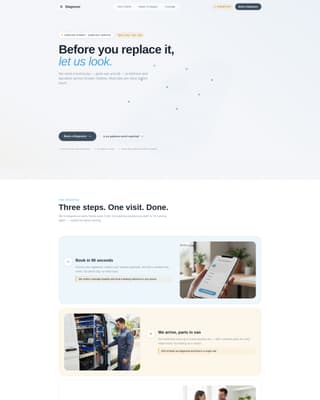 Repair — Certified Appliance Technician Landing Page Template