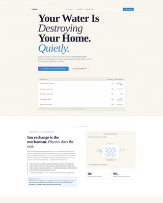Pure — Proven Water Softening Landing Page Template