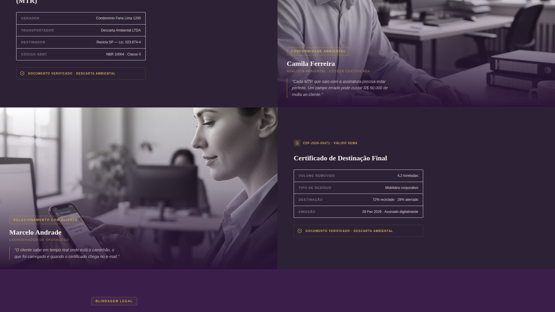 Descarta - Compliant Disposal Landing Page Template