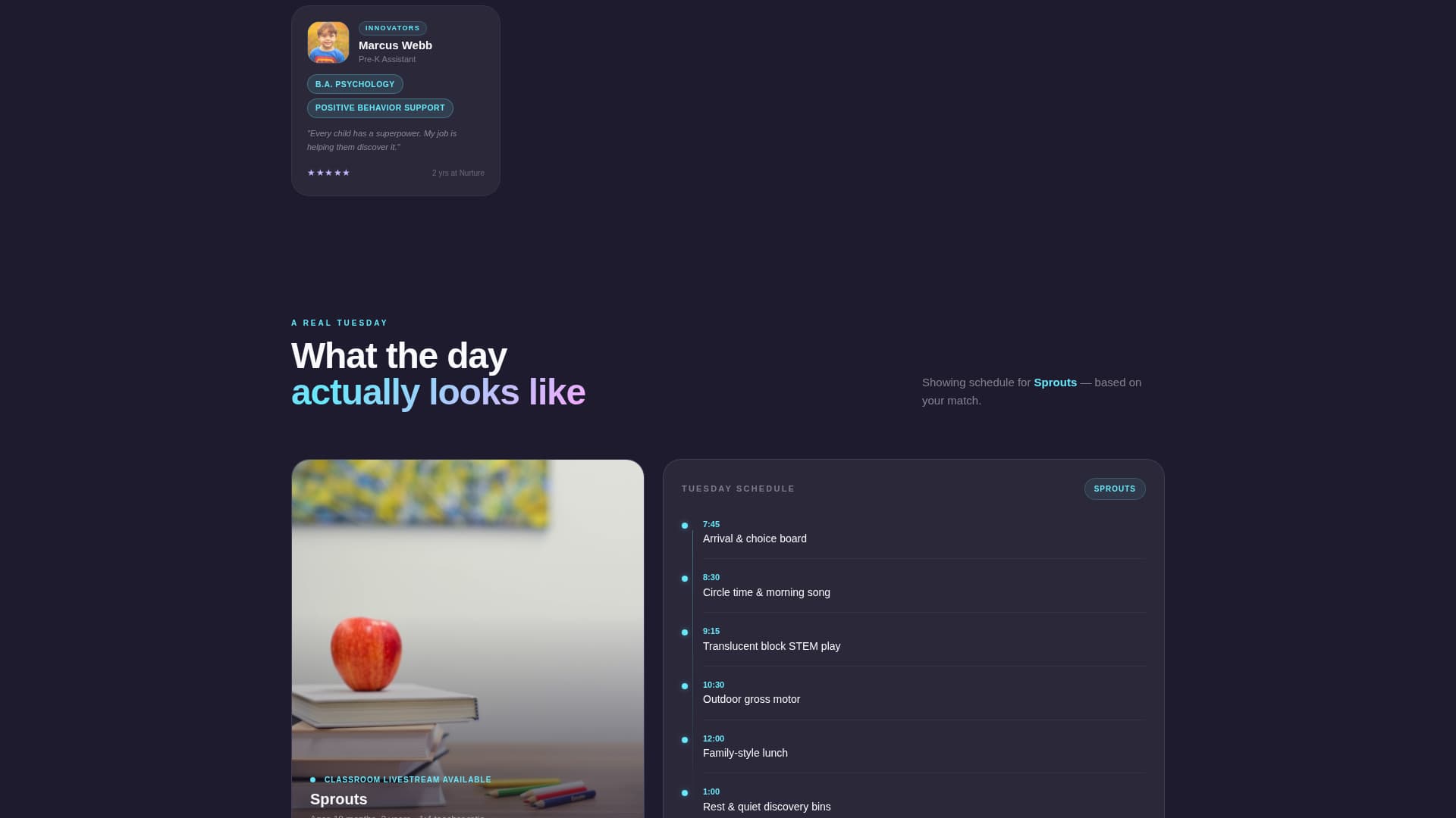 Nurture - Innovative Childcare Landing Page Template