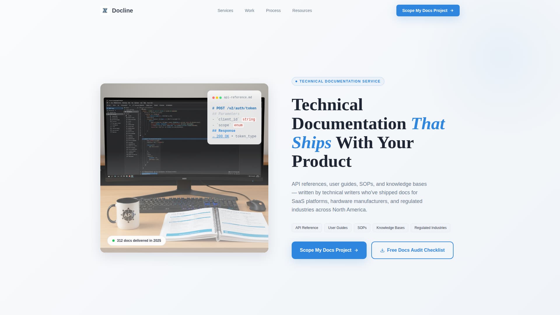 Technical Writer Reviews & Social Proof Website Template