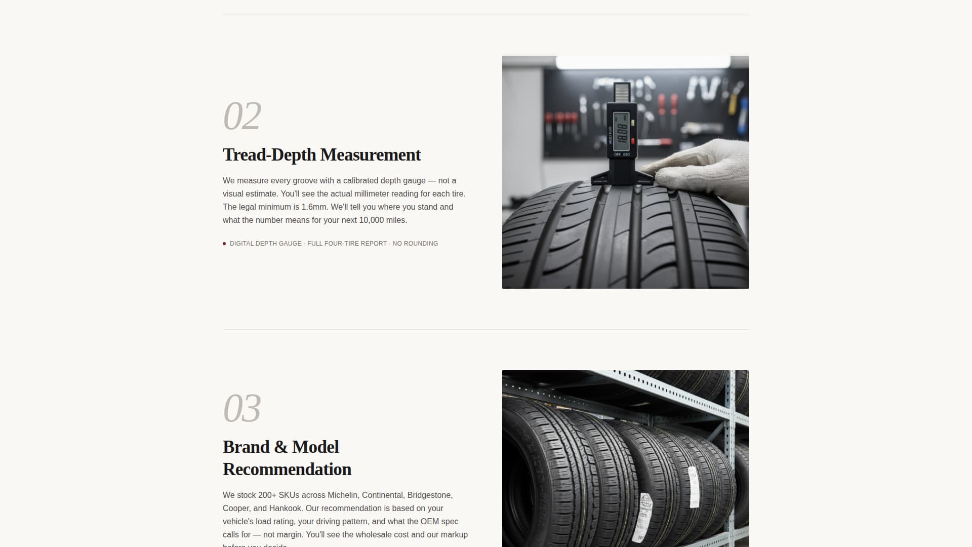Tire Shop Marketing Booking Website Template