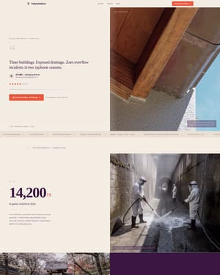Toi - Authoritative Drainage Landing Page Template
