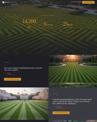 Manicure - Precision Lawn Landing Page Template