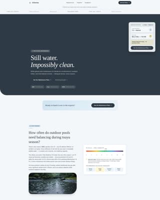 Chlorine - Crystalclear Poolmaintenance Landing Page Template