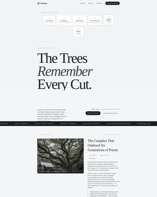 Canopy — Proven Woodland Management Landing Page Template