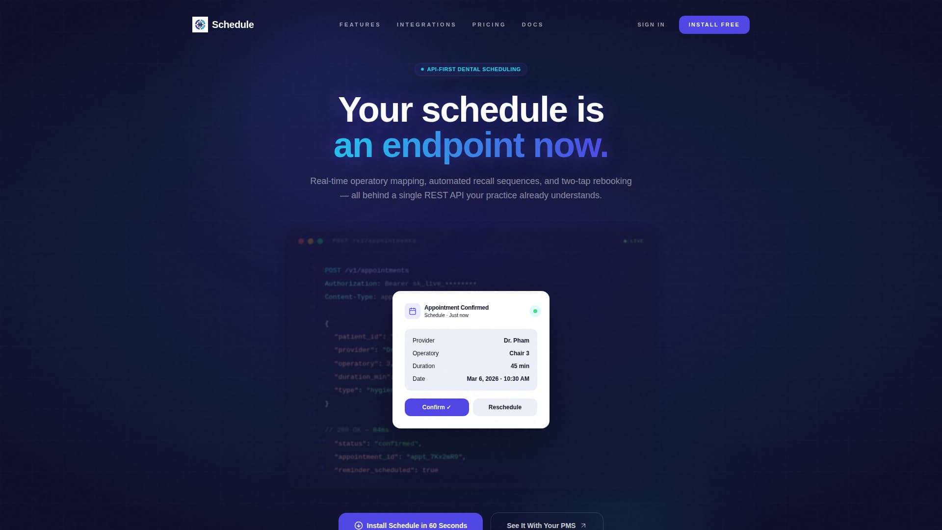 Specialist Dental Software Appointment Booking Website Template