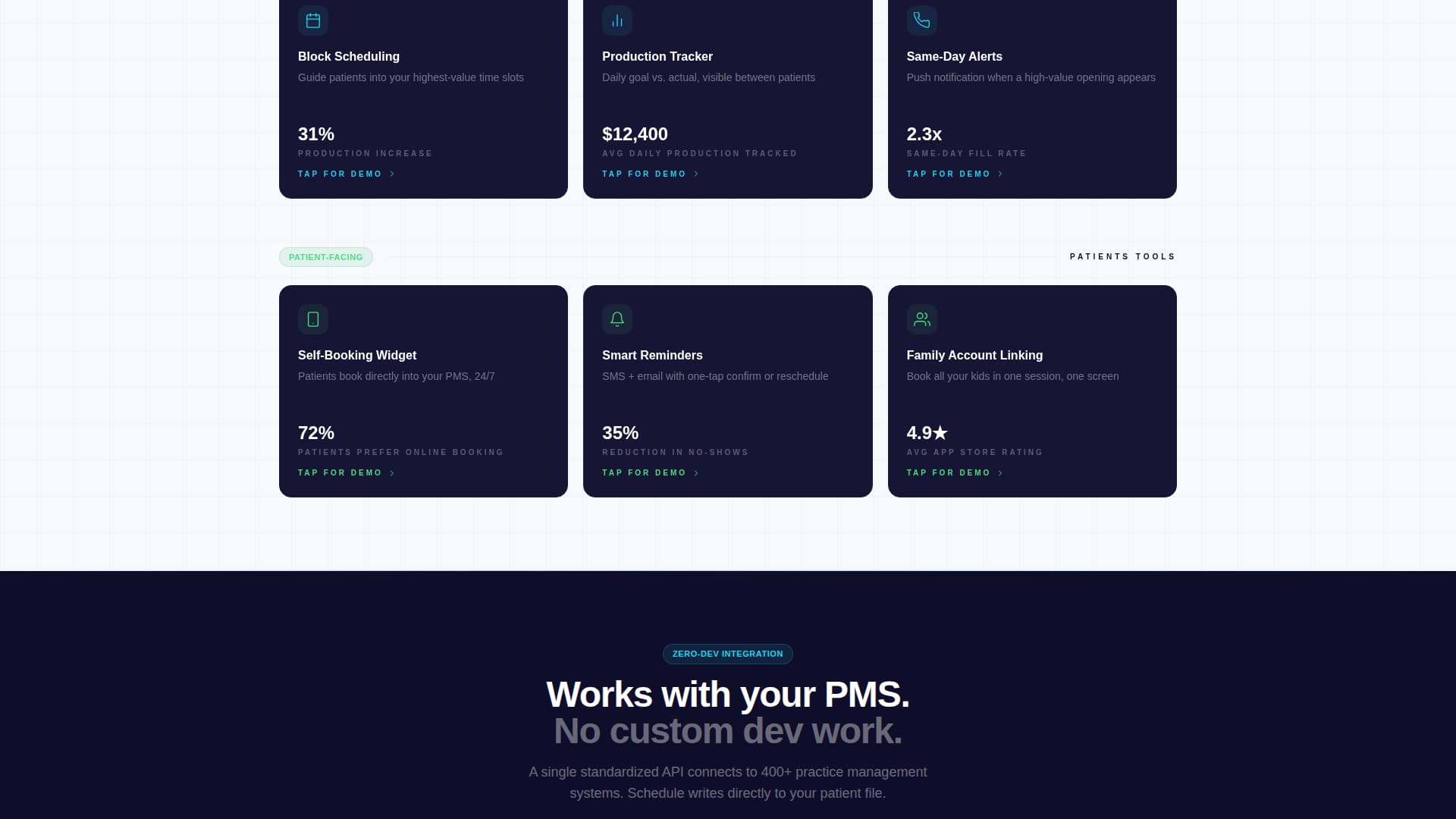 Specialist Dental Software Appointment Booking Website Template