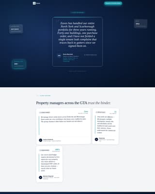 Eaves - Authoritative Propertymanagement Landing Page Template
