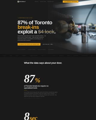Deadbolt - Highsecurity Locksmith Landing Page Template